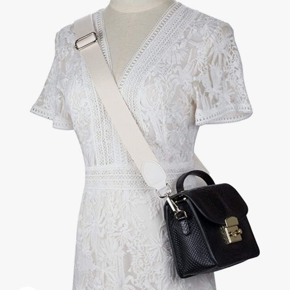 Adjustable Length Purse Strap w Gold Hardware